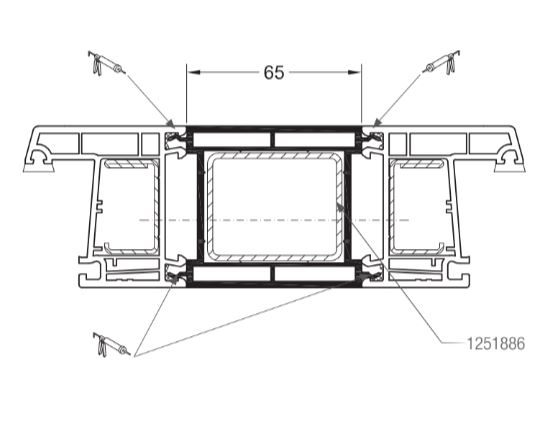 Профиль соединительный 65/60 шт=6м